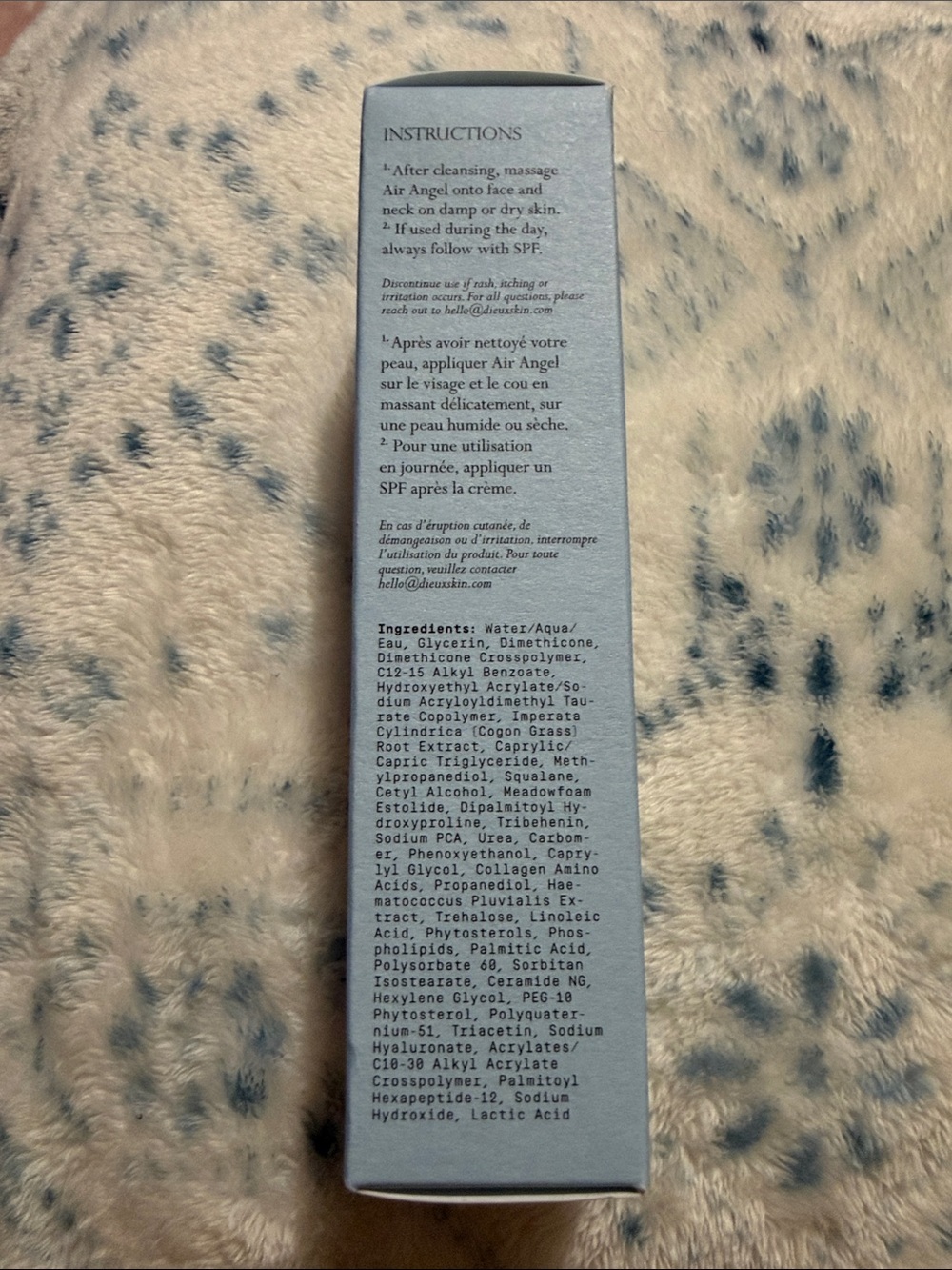 DIEUX Hydrating Facial Gel Cream - Light Blue - Picture 2 of 8
